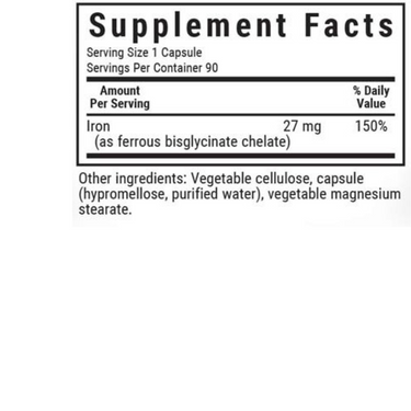 ALBION EXTRA-STRENGTH CHELATED IRON 27 mg